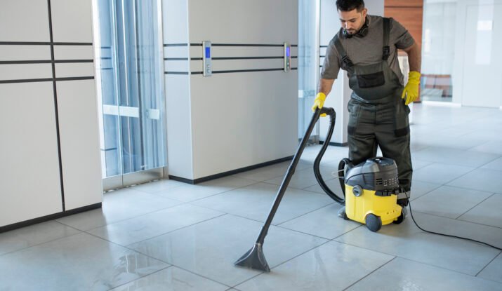 A selection of eco-friendly cleaning supplies on a kitchen counter